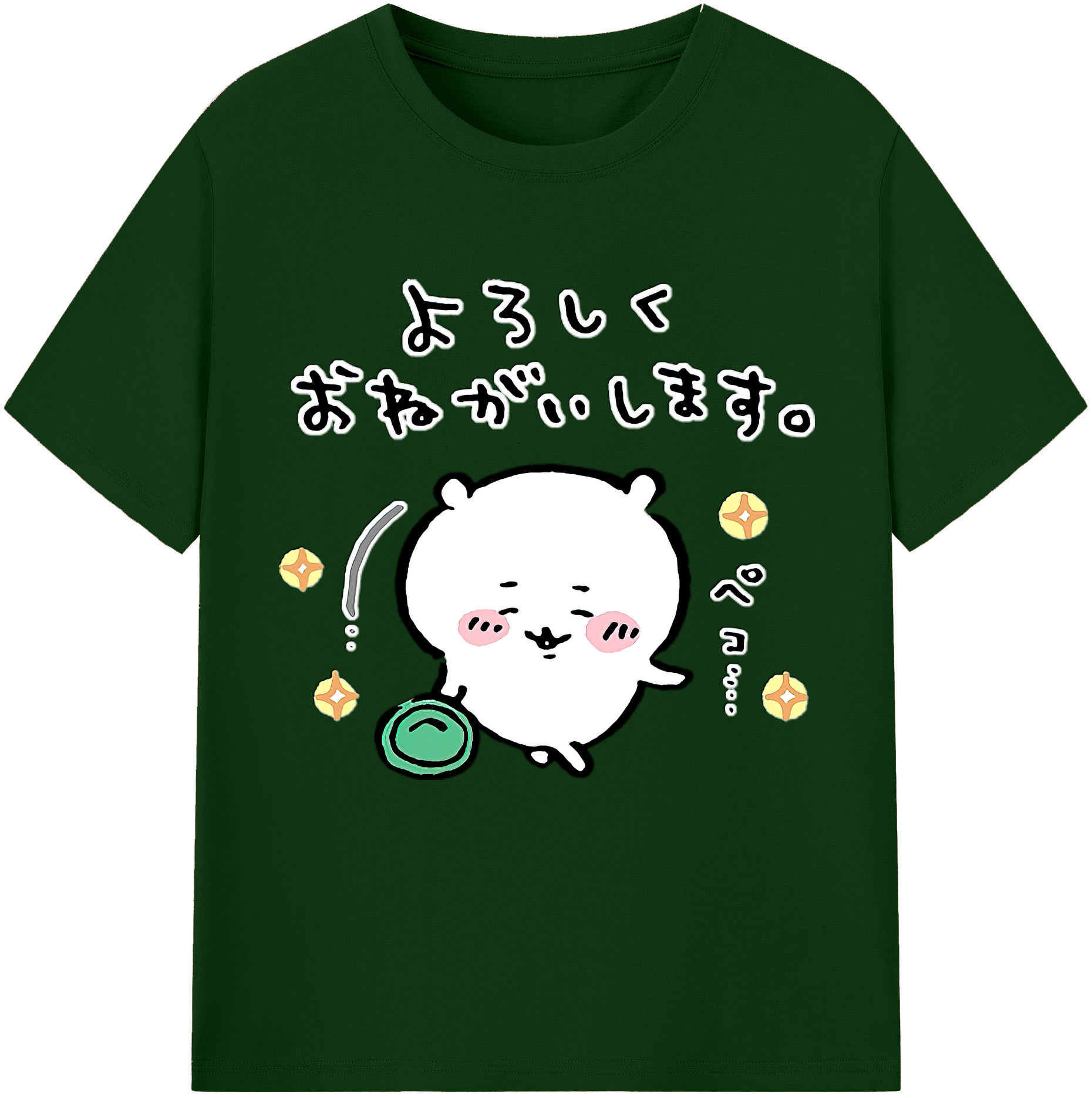 （画像用） ちいかわ ちいかわ Chii-kawa chiikawa 綿100％半袖Tシャツ（フロントプリント）